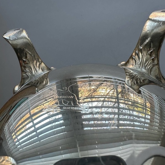 Vintage Sheridan Taunton Silversmiths E.P. Plated Footed Tea - Coffee Pot - Picture 12 of 12